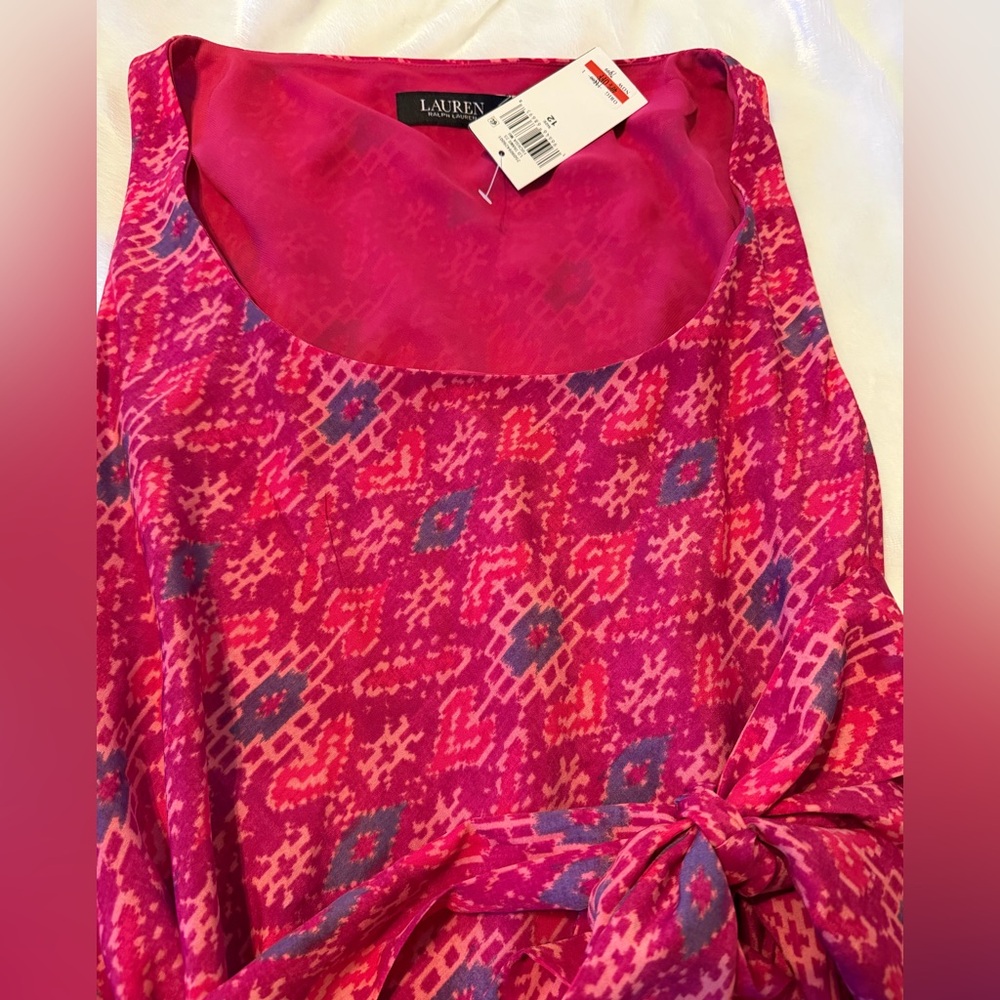 Ralph Lauren Pink Sleeveless Midi Dress - Picture 10 of 11